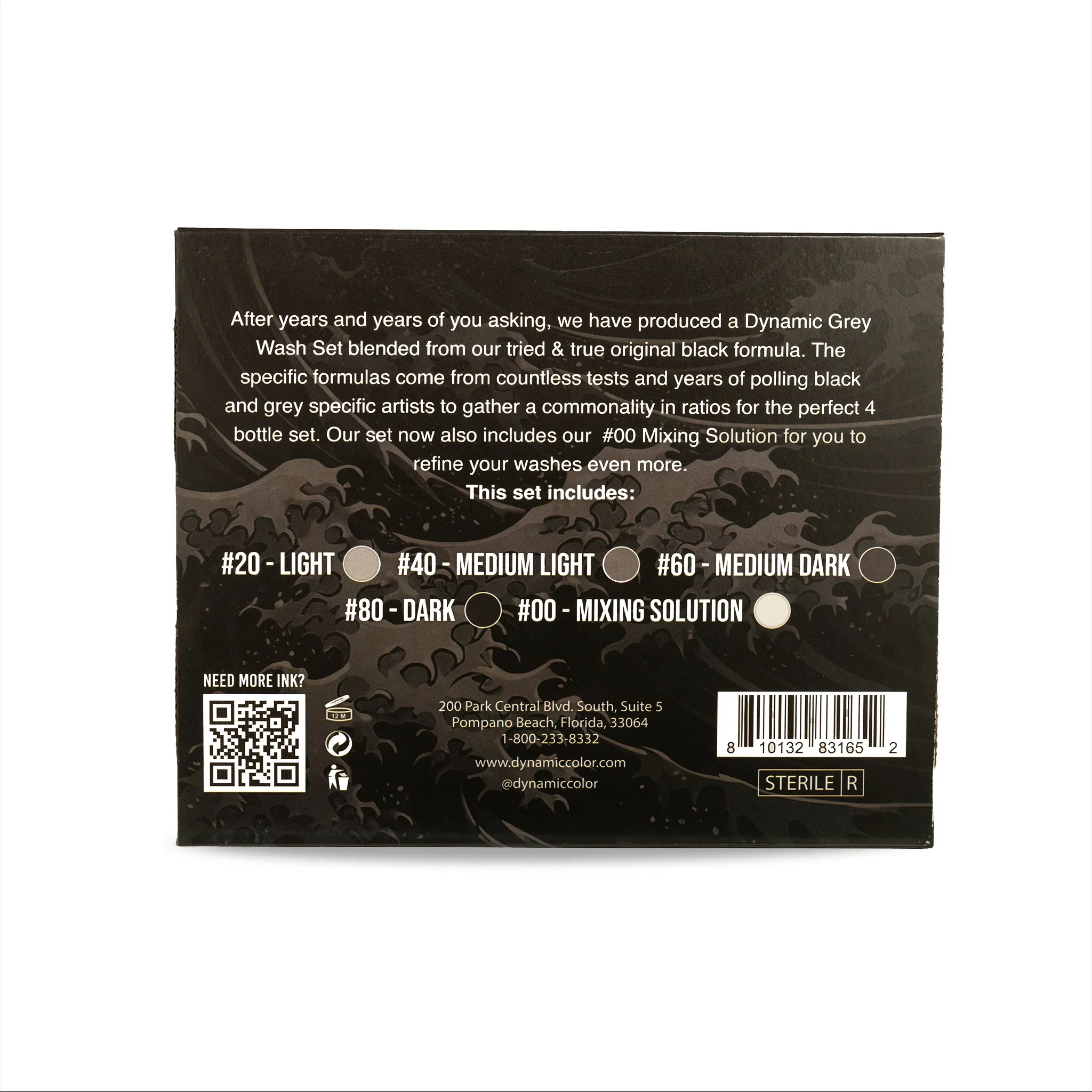 DYNAMIC TATTOO INK GREYWASH 4OZ SET (Now including 4oz Mixing Solution) - Image 7