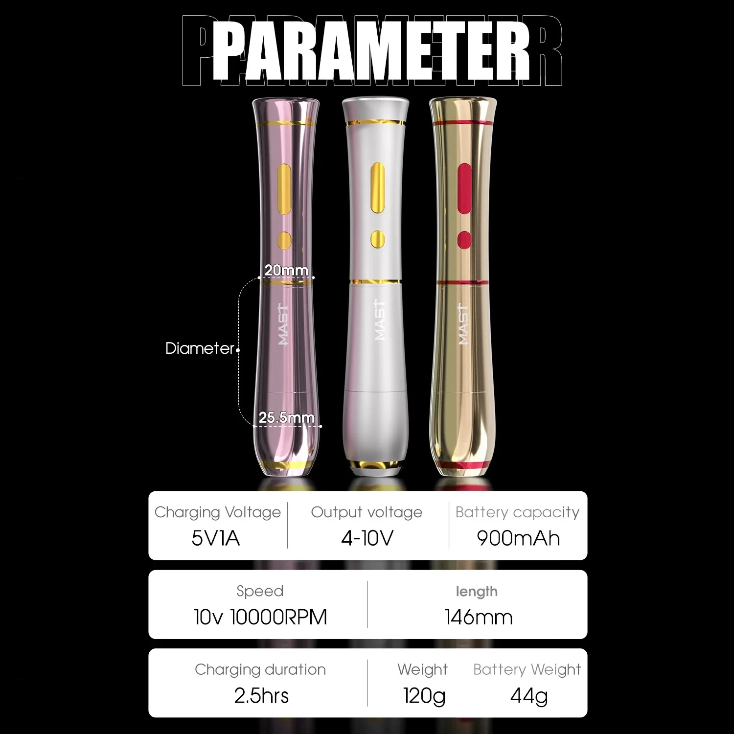 DRAGONHAWK MAST P40 2.5mm Stroke Wireless PMU Machine - Image 7