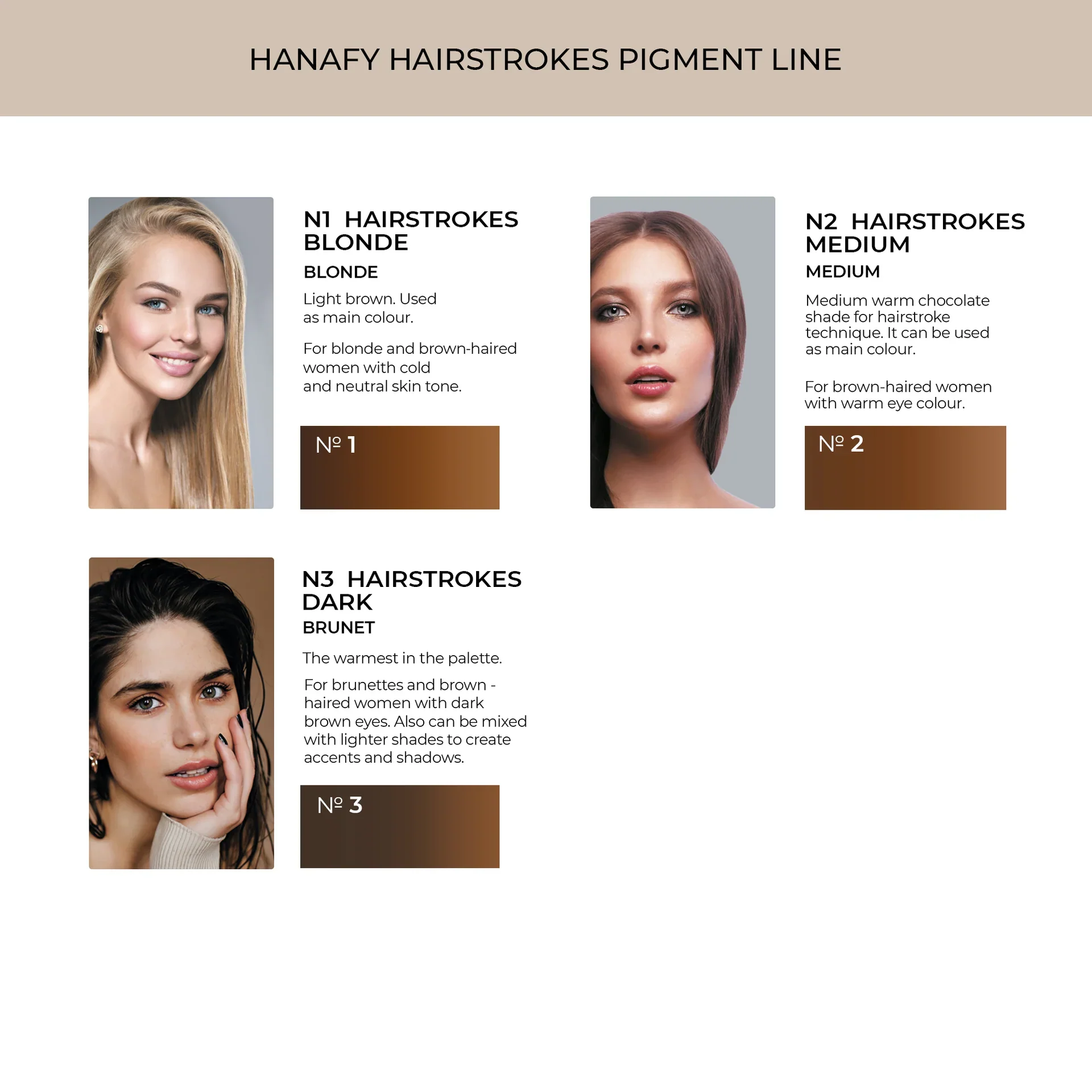 Hanafy Hairstrokes Eyebrow Pigment - Blonde N1 - Image 3