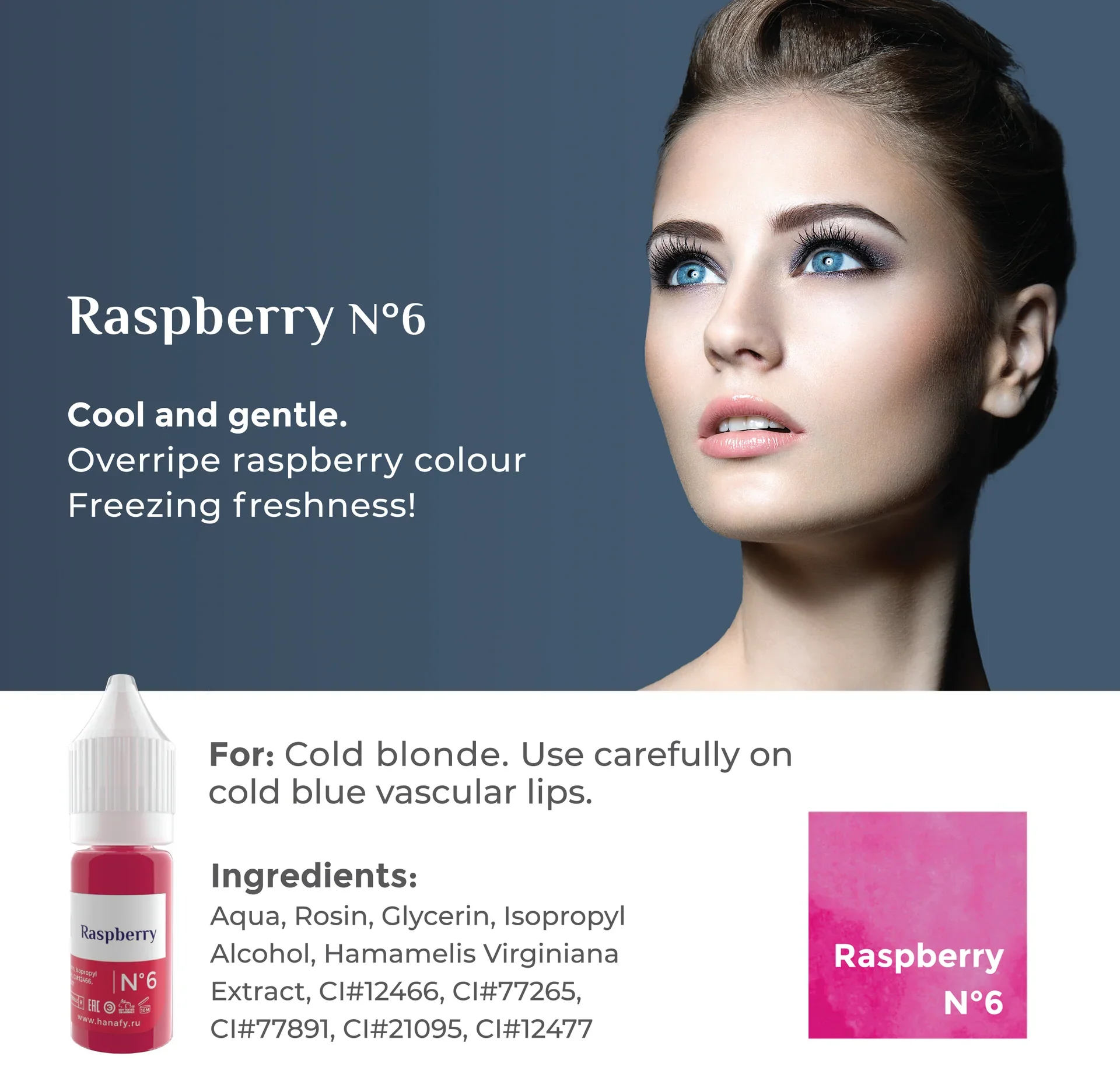 Hanafy Lip Pigment - Raspberry N6 - Image 5