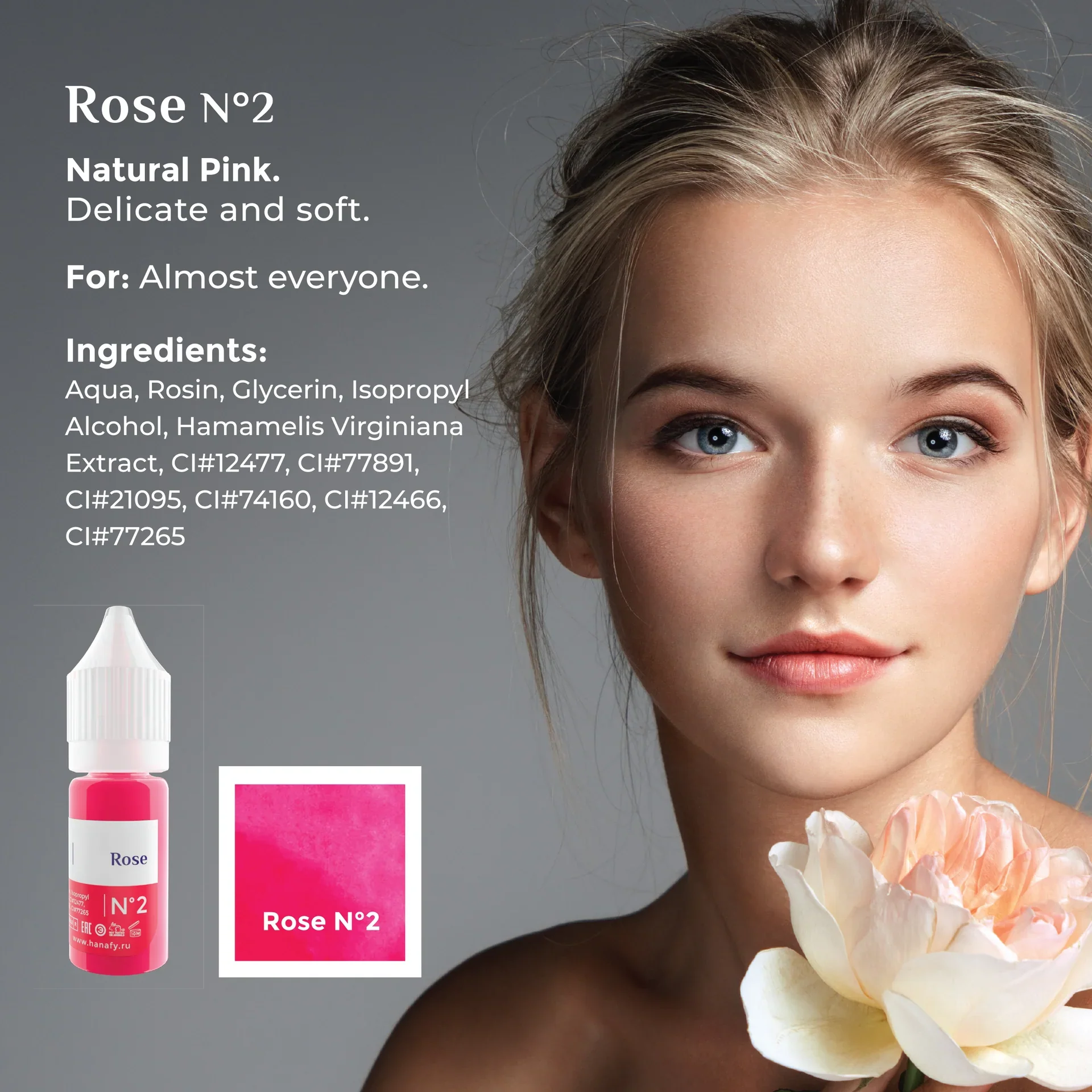 Hanafy Lip Pigment - Rose N2 - Image 4