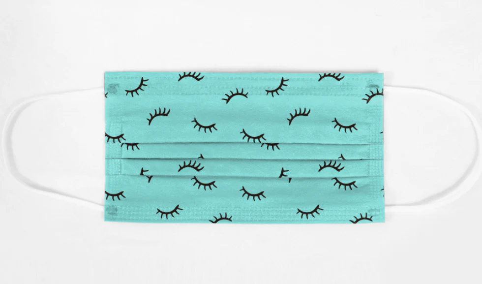 LASH PRINT DISPOSABLE FACE MASKS - Image 3