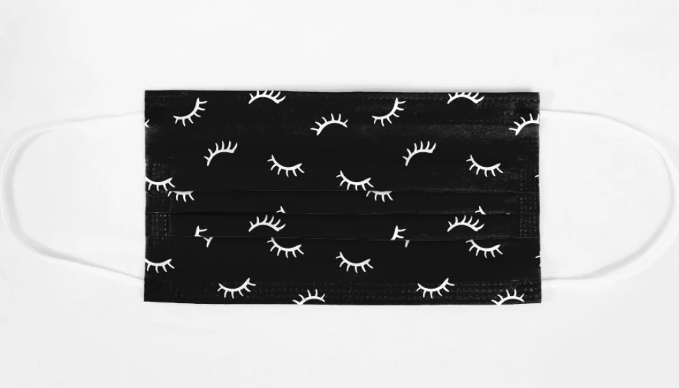 LASH PRINT DISPOSABLE FACE MASKS - Image 4