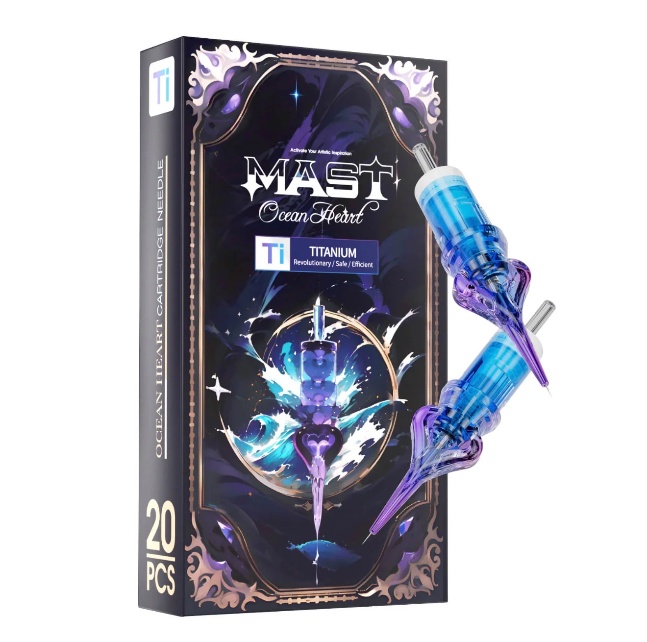 MAST OCEAN HEART TITANIUM UNIVERSAL NEEDLE CARTRIDGES - 20 PCS - Image 6