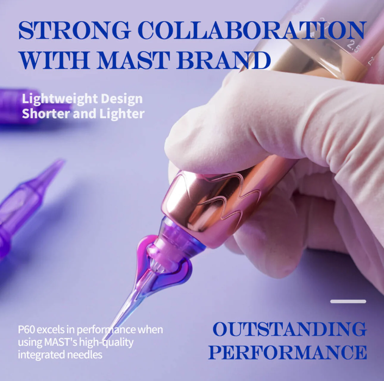 MAST P60 WIRELESS TATTOO PEN MACHINE WITH 2.2-3.2 ADJUSTABLE STROKE - Image 12