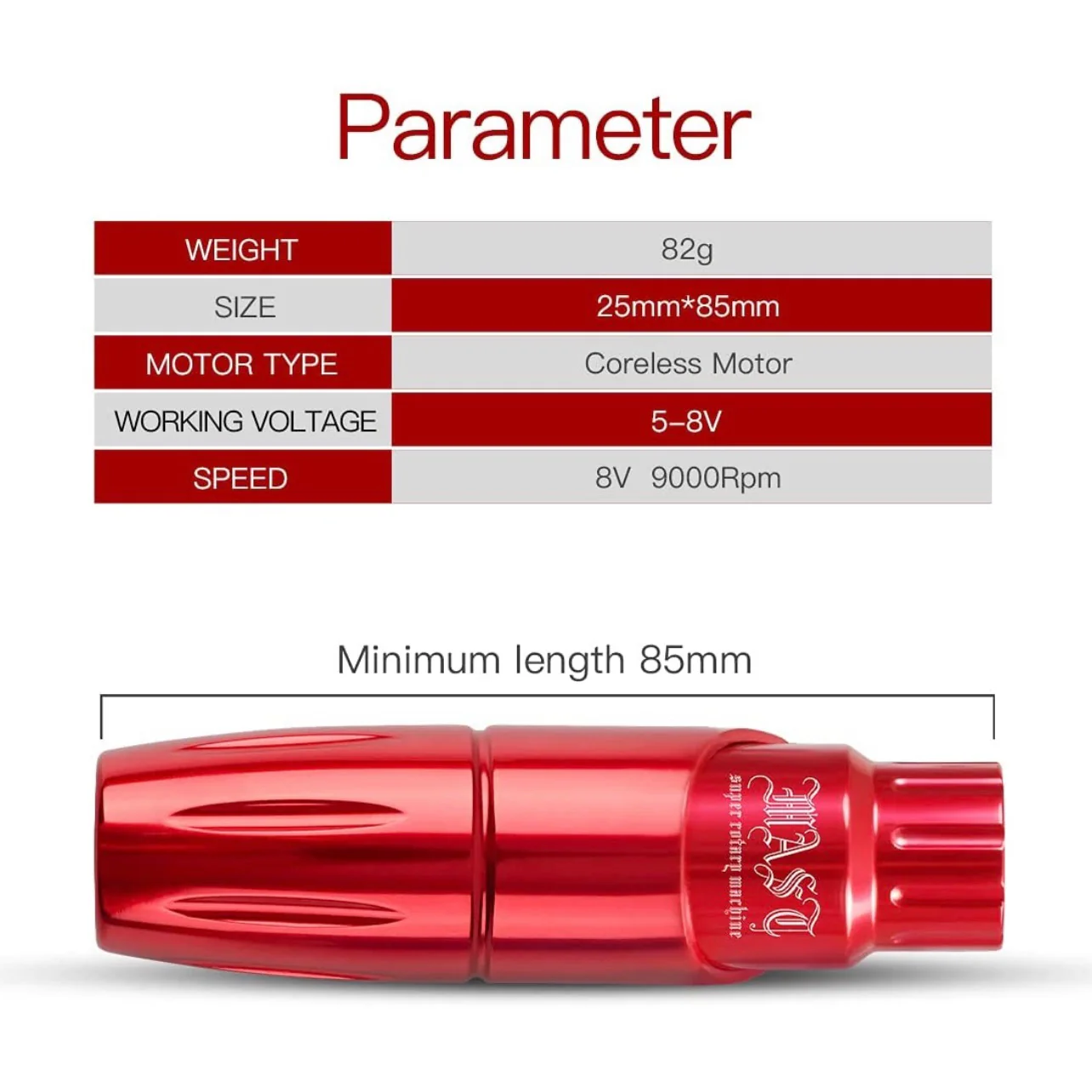 MAST TOUR ROTARY PEN MACHINE WITH MAST WIRELESS TATTOO BATTERY - Image 5