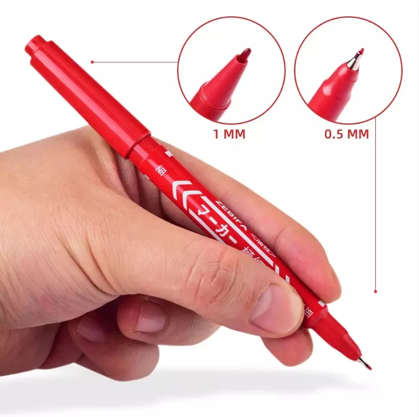 RED 2 TIP NON TOXIC PREDRAW MARKER - Image 2